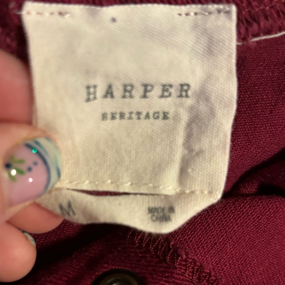 Red Button Up Skirt - Picture 2 of 2